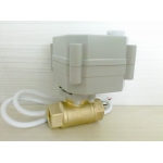 2-way 1/4" DN8 mini motorized ball valve with manual override