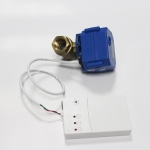 Battery driven Water leak alarm & automatic shut off system