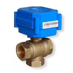 3-way motorized ball valve