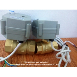 2-way Motorized Brass ball valve TOFINE-THA20T