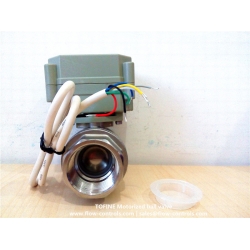 Full port 1 inch NPT Stainless automatic shut off ball valves